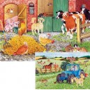 Ravensburger - Puzzle Enfant - Ferme - 2x20 Pièces
