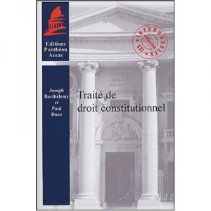 Traite De Droit Constitutionnel - J Barthelemy