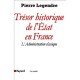 Tresor Et Histoire De L'etat En France (edition Corrigee) - Pierre Legendre