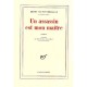 Un Assassin Est Mon Maitre - Henry De Montherlant