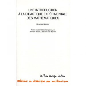 An Introduction to Teaching Experimental Mathematics - G Glaeser