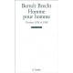 Un Homme Est Un Homme - Bertolt Brecht