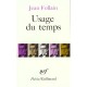 Usage Du Temps - Jean Follain