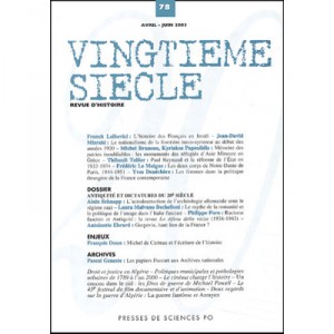 Twentieth century N 78, April-June 2003 - Collective