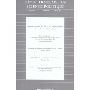 Revue Francaise De Science Politique N.4 Volume 53 , Juillet-aout 2003 - Revue Francaise De Science Politique