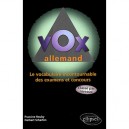 Vox Allemand , Le Vocabulaire Incontournable Des Examens Et Des Concours - Francine Rouby , Herbert Scharfen
