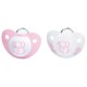 Nuk - Lot de 2 Tétines Filles - 6-18 Mois - Taille 2 - Choix Coloris: Non (Import Allemagne)