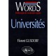 Words , Universites - Florent Gusdorf