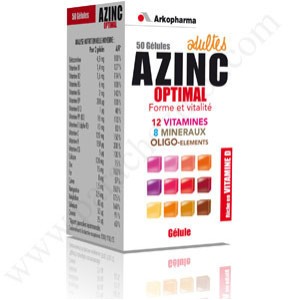 ARKOPHARMA AZINC OPTIMAL Adults - Box of 50 capsules (Arkopharma)