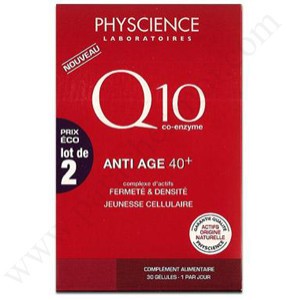 40 + Duo PHYSCIENCE Q10 - Set of 2 Boxes of 30 capsules (Physcience)