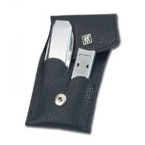 Zwilling - 97107-004-0 - Manicure Twinox - Etui de Poche - Cuir de Boeuf - Noir