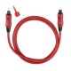 Oehlbach Toslink Opto Star (inkl. 3,5mm Adapter, Rot) Câble audio