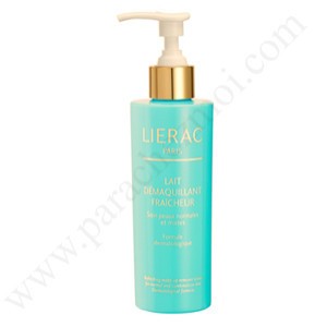 LIERAC Lait Demaquillant Fraîcheur - Flacon pompe de 200 ml