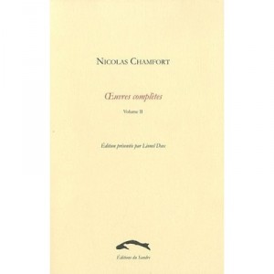 Oeuvres Completes De Nicolas Chamfort T.2 - Nicolas Chamfort