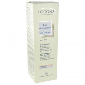 Lait démaquillant rose et aloés - Peau sèche - Logona