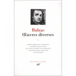 Oeuvres Diverses T.1 - Honore De Balzac