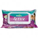 Pampers Lingettes Actives recharge x60