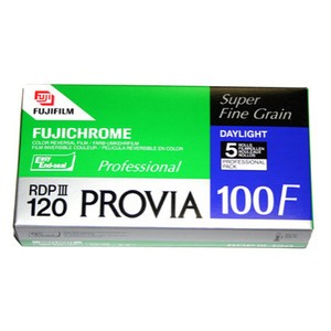 FUJIFILM Fujichrome Provia RDP III 100F 100 120 (5 Pack), 100 ASA (02301808)