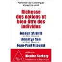 Performances Economiques Et Progres Social , Richesse Des Nations Et Bien-etre Des Individus T.1 - Joseph E. Stiglitz , Amartya