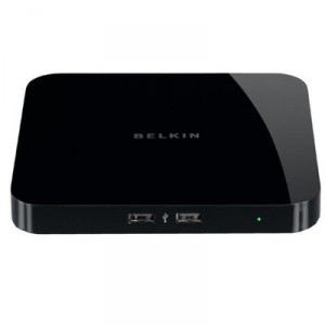 Belkin - F5L009EA - Hub USB réseau 5 ports - Noir laqué