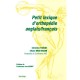 Petiti Lexique D Orthopedie Anglais/francais - Farcot