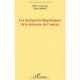 Marqueurs Linguistiques De La - David Banks