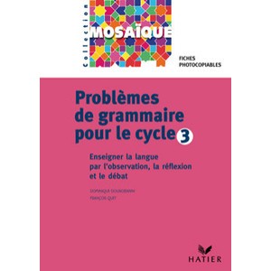 Problemes De Grammaire Pour Le Cycle 3 , Observation Reflechie De La Langue Et Le Debat , Fiches Photocopiables - Francois Quet