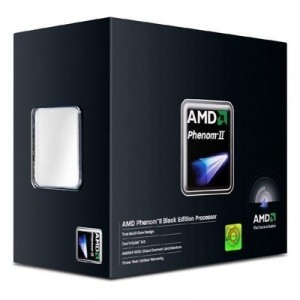 AMD Phenom II X4 955 - 3,2 GHz, cache L3 6 Mo, socket AM3 - 125 W - Black Edition (HDZ955FBGMBOX) Boîte Processeur