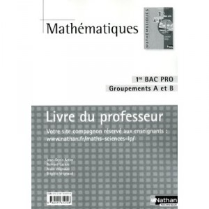 Mathematiques , 1ere Bac Pro , Groupement A Et B , Livre Du Professeur (edition 2010) - Jean-denis Astier