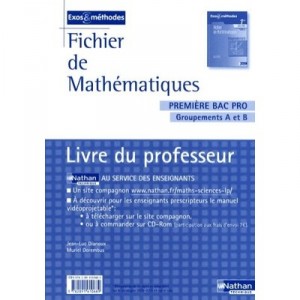 Mathematiques , 1ere Bac Pro , Groupements A Et B , Livre Du Professeur (edition 2010) - Jean-luc Dianoux