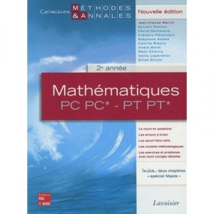 Mathematiques , Pc, Pc* - Pt, Pt* , 2eme Annee - Jean-claude Martin