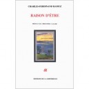 Raison D'etre - Charles-ferdinand Ramuz