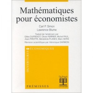 Mathematiques Pour Economistes - Carl Simon