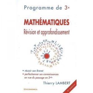 Mathematiques , Revision Et Approfondissement (3e Edition) - Thierry Lambert
