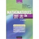 Mathematiques Tout-en-un , 1ere Annee , Mpsi-pcsi , Cours Et Exercices Corriges (2eme Edition) - Claude Deschamps , Andre Warus