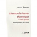 Recusation Des Doctrines Philosophiques - Francis Bacon