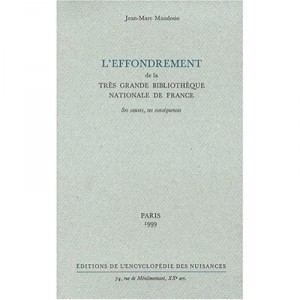 The collapse of the Tres Grande Bibliotheque Nationale De France, Its Causes, Its Consequences - Jean-marc Mandosio