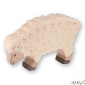 Holztiger Mouton mangeant, en bois