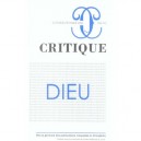 Revue Critique T.704 , Dieu - Collectif