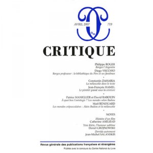 Critique T.719 - Critical Review