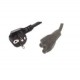 Mclsamar MCL Samar - Câble d'alimentation - CEE 7/7 (SCHUKO) (M) - IEC 320 EN 60320 C5 (F) - 2 m Câble d'alimentation