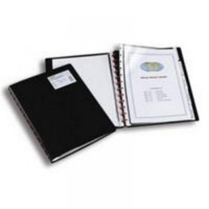 Protects documents Snopake - 60 views - 30 removable sleeves - Black