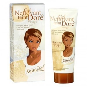 Aquatéal Gel nettoyant visage teint doré