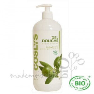 Coslys Gel Douche à l'huile d'olive bio 1L