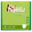 Depend 3252491 Couches Easy Fit Large/Extra Large 16