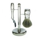 Edwin Jagger Set de rasage 3 piéces en métal S81M629 .