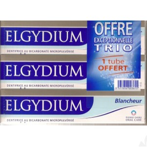 Elgydium BLANCHEUR Dentifrice Pâte TRIO