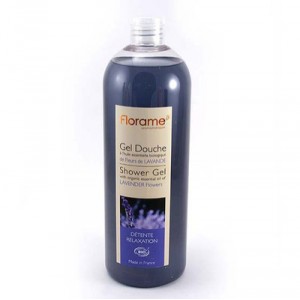Florame Shower Gel 1L organic lavender flowers