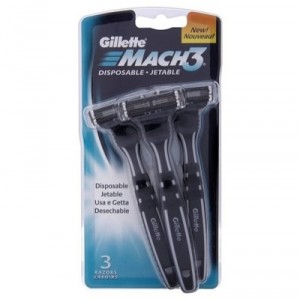 Gillette Mach3 Disposable Razors 3-Pack