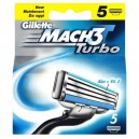 Gillette Mach3 Turbo pack de 5 lames